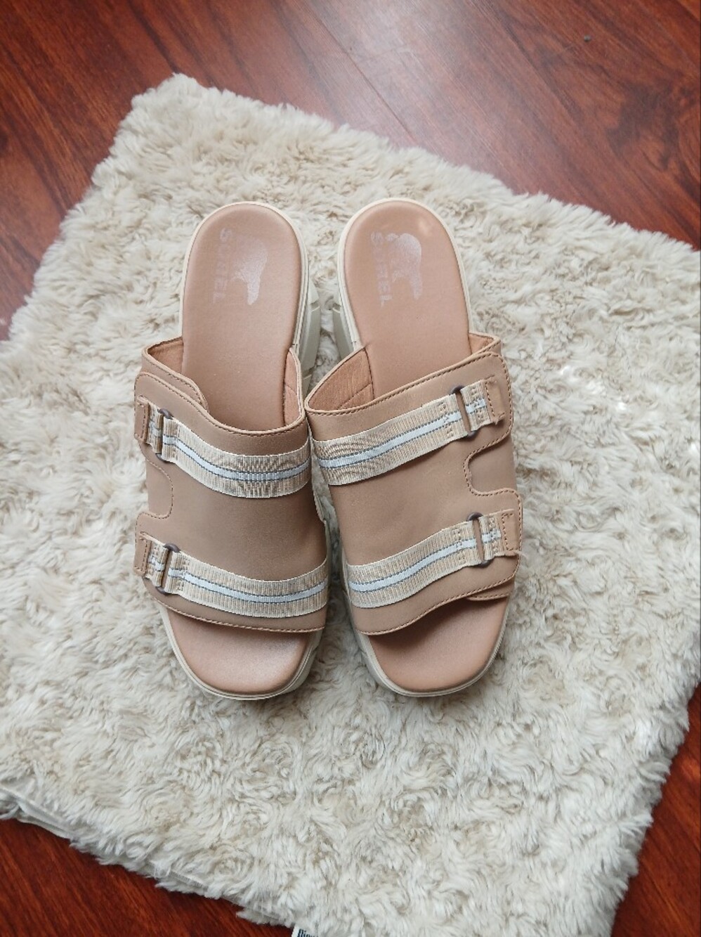 💎 Sorel Women's Shoes Joanie III Slip-On Platform Wedge Slide Sandals